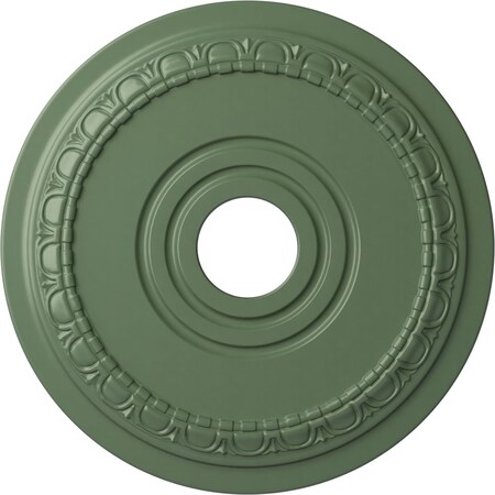 Ekena Millwork Munich Ceiling Medallion (Fits Canopies up to 5 5/8"), 17 1/2"OD x 3 5/8"ID x 1"P, Athenian Green CM17MUAGF
